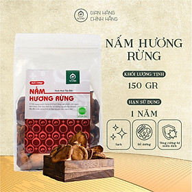 Nấm Hương Rừng khô đăc sản Tây Bắc VỊ VIỆT cao cấp , Đặc biệt thơm, 100% phơi khô tự nhiên, không chất bảo quản,  Gói 150 gam