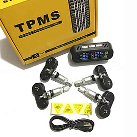 Cảm Biến Áp Suất Lốp TPMS Gắn Trong Màn Hình Dán Kính Lái Năng Lượng Mặt Trời