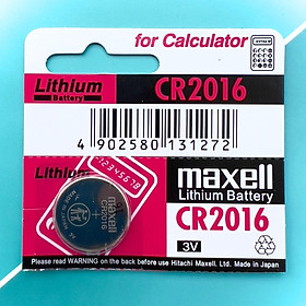Pin CR2016 (Viên Lẻ) Maxell Nhật Bản 3V Hàng Chính Hãng Date 2031 Made in Japan