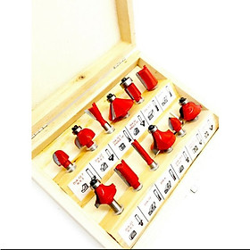Mua Mũi phay gỗ nhỏ cốt 6.3mm hợp 12 cái