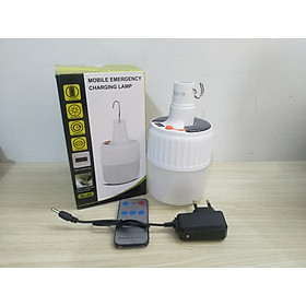 Bóng đèn sạc năng lượng liền thể phi 100 siêu sáng SL24 - có điều khiển từ xa, chế độ hiển thị pin ( sạc hai chế độ bằng điện hoặc năng lượng mặt trời)