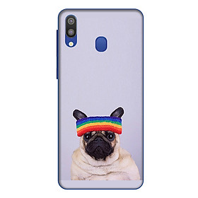 Ốp lưng điện thoại Samsung Galaxy M20 hình Cún Cưng Đội Nón Mẫu 1