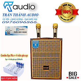 Mua loa kéo bluetooth CMAUDIO Model BNIB M8 bass 20 hàng chính hãng nhập khẩu 2023 tặng kèm sạc pin + 4 viên pin sạc 1200mah doublepow chính hãng