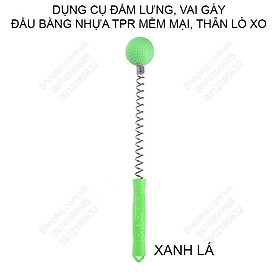 Dụng cụ đấm lưng, vai gáy làm bằng nhựa TPR mềm dẻo, thân lò-xo chắc chắn