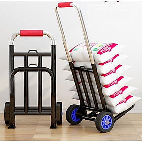 Mua Xe kéo hàng Xe đẩy hàng 2 bánh gấp gọn nhập khẩu mới đa năng (tặng dây chằng)