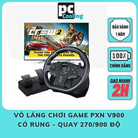Mua Vô lăng chơi game PXN V900 dùng cho PC/PS3/PS4/Xbox one/Nintendo switch - Quay 270-900 độ  có rung- HÀNG CHÍNH HÃNG