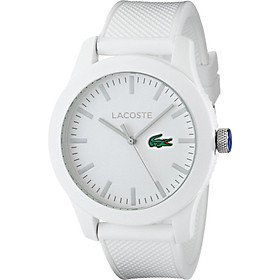Lacoste Men's 2010762 Lacoste.12.12 White Watch with Textured Band