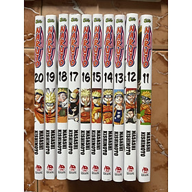 Combo 10 cuốn Manga Naruto - Uzumaki Naruto (Tập 11 -20 ) Tặng Kèm Sổ tay xương rồng