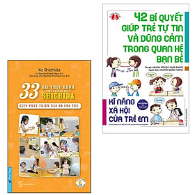 Hình ảnh Combo Cẩm Nang Bồi Đắp Kỹ Năng Và Phát Triển Cho Trẻ: 42 Bí Quyết Giúp Trẻ Tự Tin Và Dũng Cảm Trong Quan Hệ Bạn Bè + 33 Bài Thực Hành Theo Phương Pháp Shichida Giúp Phát Triển Bộ Não Cho Trẻ (Dạy Con Theo Cách Người Nhật / Tặng Kèm Bookmark Happy Life)