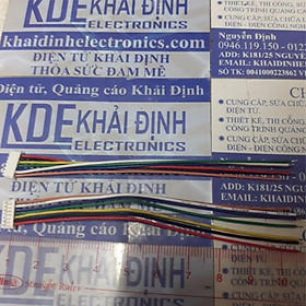 5 DÂY BUS 1.25/1.27mm, 2 chân cách nhau 1.27mm, dây đủ màu, dài 10cm, 7P kde4625