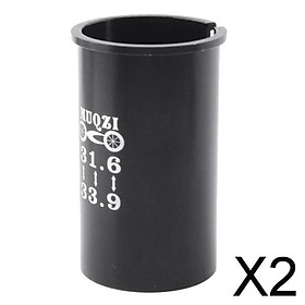 2xMTB  Bike Seat Post Shim Tube Sleeve Adapter Reducer 31.6mm to 33.9mm
