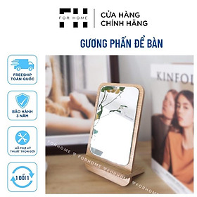 Mua Gương Soi Để Bàn Trang Điểm Gỗ Mini ️ ️HÌNH THỰC TẾ ️ Sản phẩm của Nội Thất FOR HOME