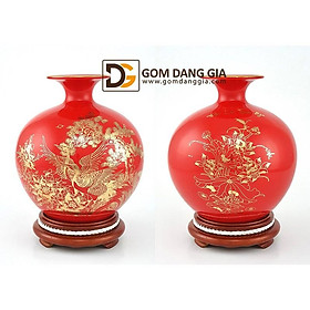 Mua Bình hút tài lộc vẽ vàng các mẫu đường kính 23cm