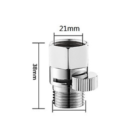 Van khóa mở nước bằng đồng 21MM dùng cho vòi hoa sen, đầu nối ống nước,...Kiểm soát lực chảy dòng nước