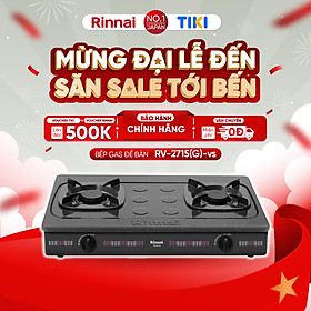 Mua Bếp gas dương Rinnai RV-2715(G) mặt bếp men và kiềng bếp men - Hàng chính hãng