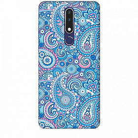 Ốp lưng dành cho điện thoại NOKIA 3.1 Plus Hoa Văn Xanh