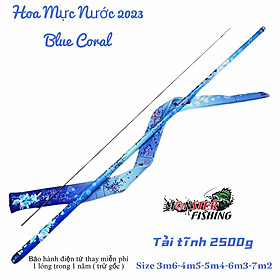 Hình ảnh Cần câu tay Hoa Mực Nước 2023 phiên bản Blue Coral - nhẹ,đẹp,phù hợp câu tổng hợp.