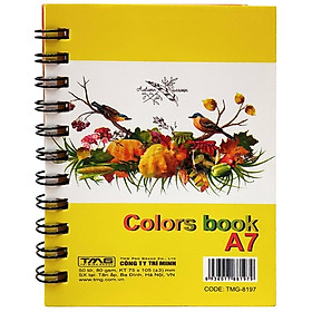 Sổ Lò Xo Colors Book A7 TMG-8197 - Màu Vàng