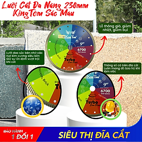 Mua Lưỡi Cắt Đa Năng 230mm KingTom Sắc Màu - Chuyên Cắt Granite  Bê Tông