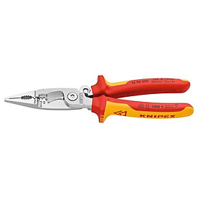 KIỀM LẮP ĐIỆN ĐA NĂNG KNIPEX CÁCH ĐIỆN 1000V DÀI 200 MM 13 86 200