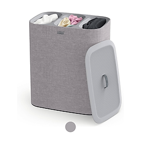 Thùng đựng đồ giặt 3 ngăn Joseph Joseph Tota 90L Grey hàng chính hãng