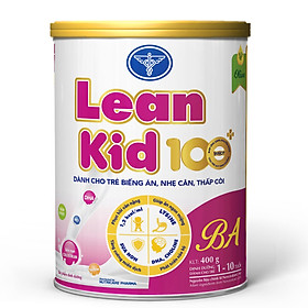 Sữa Leankid 100 +Ba Dành Cho Trẻ Biếng Ăn, Thấp Còi