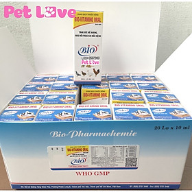 Hộp 20 chai Bio Vitamino tăng sức đề kháng, mau hồi phục cho thú cưng