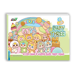 Sách Tô Màu - Baby Three - 12 Con Giáp Ở Vương Quốc Ngọt Ngào