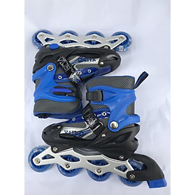 Giầy trượt patin cao cấp màu xanh