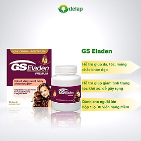 Viên Uống Đẹp Da Tóc Móng GS Eladen Premium Giảm Tình Trạng Tóc Khô Xơ, Dễ Gãy Rụng Cho Da Khỏe Đẹp