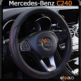 Bọc vô lăng volang xe Mercedes Benz C200 da PU cao cấp BVLDCD - OTOALO
