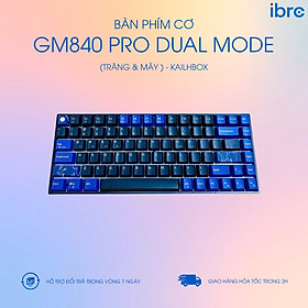 Mua Bàn phím cơ không dây Dual Mode Newmen GM840 Pro (Trăng&Mây) KailhBox - Hàng chính hãng