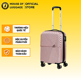 Vali kéo Kami 360∞ KAMILIANT - MỸ: Hệ thống 4 bánh xe đôi xoay 360° với nút chặn Khóa kéo chống trộm