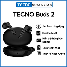 Mua Tai nghe không dây kết nối Bluetooth TECNO BUDS 2 | Microphone gắn trong | Thiết kế tinh tế - Hàng Chính Hãng