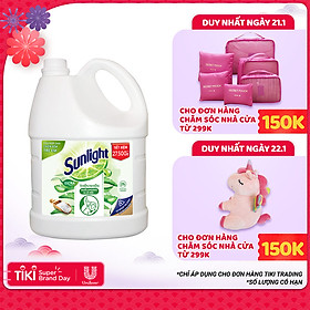 Nước Rửa Chén Sunlight Thiên Nhiên Muối Khoáng Và Lô Hội (3.6 kg) - Mới