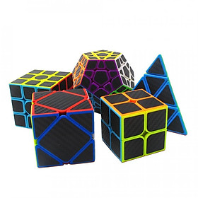 Combo 4 Rubik ZCube Five Cubes Set Carbon