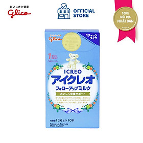 Date 05 2022 Sữa Glico Icreo Follow Up Milk Icreo Số 1 - Hộp 10x13,6g