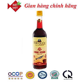 Nước mắm Khải Hoàn Phú Quốc 40-43 độ đam 1 chai thủy tinh 520ml