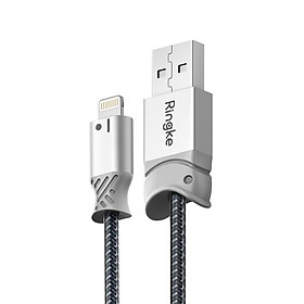 Cáp Lightning Ringke Smart Fish siêu bền chuẩn Apple MFi (0.2m/ 1.2m/ 2.0m) - Hàng chính hãng