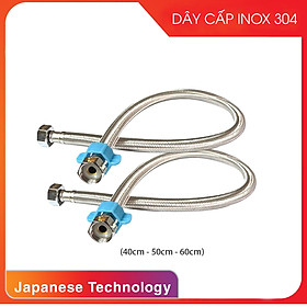 Mua Dây cấp Inox 304 bền đẹp  dùng được cho ống nước nóng lạnh dài 50cm