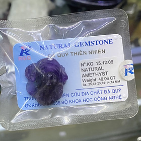 Mua Linh Vật Thiềm Thừ Đá Thạch Anh Tím Amethyst Phong Thủy Tự Nhiên Kiểm Định