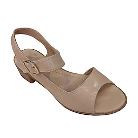 Giày Sandal Nữ Cao Gót Da Bò Thật TiTi ĐÔ Cao Cấp 4cm DNU2133d