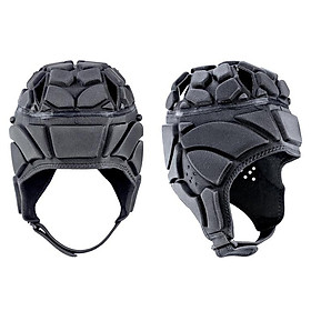 3-5pack Rugby  Headgear Scrum Cap Hockey Head Protector Protect Hat Black