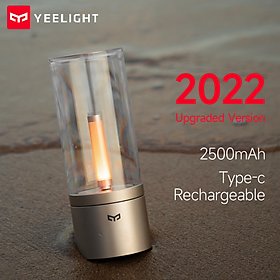 Yeelight candela LED night lights rotate to meet the right emotions, just like the upgraded stepless dimming breathing candle in 2022-Hàng chính hãng