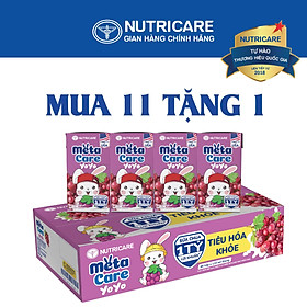 Mua 11 lốc tặng 1 Sữa nước Nutricare MetaCare Yoyo vị chua hương NHO 1 tỷ