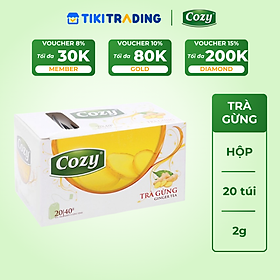 Cozy Trà Gừng túi lọc 20 gói x 2g Hộp