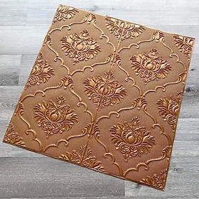 Mua Bộ 20 Tấm Xốp Dán Tường Cổ Điển Hoa Sen 3D Màu Nâu Đồng 70x70cm Siêu Đẹp  Sang Trọng