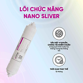 Lõi lọc nước - Hàng chính hãng Mutosi số 7/8/9 - Lõi Nanosilver (Nano bạc) - Diệt khuẩn, chống tái nhiễm khuẩn