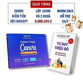 Combo 2 cuốn sách: Thành Thạo Canva trong 21 ngày và Tư Duy Triệu Đô - Richdad Lộc