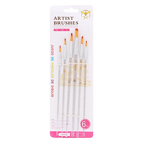 Bộ Cọ 6 Cây Trắng Trong Số 02 - Uyên Loan